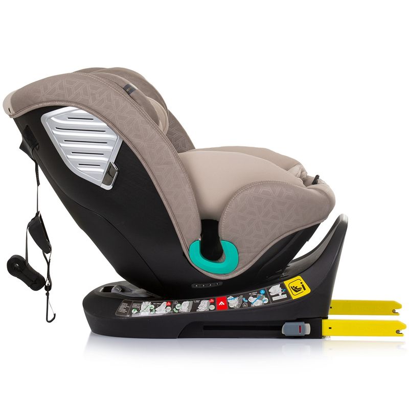 Jucarii, Copii si Bebe - Carucioare si articole de transport - Scaune auto copii - Scaun auto Chipolino Supreme I-Size 40-150 cm cu sistem Isofix macadamia - Infinity.ro