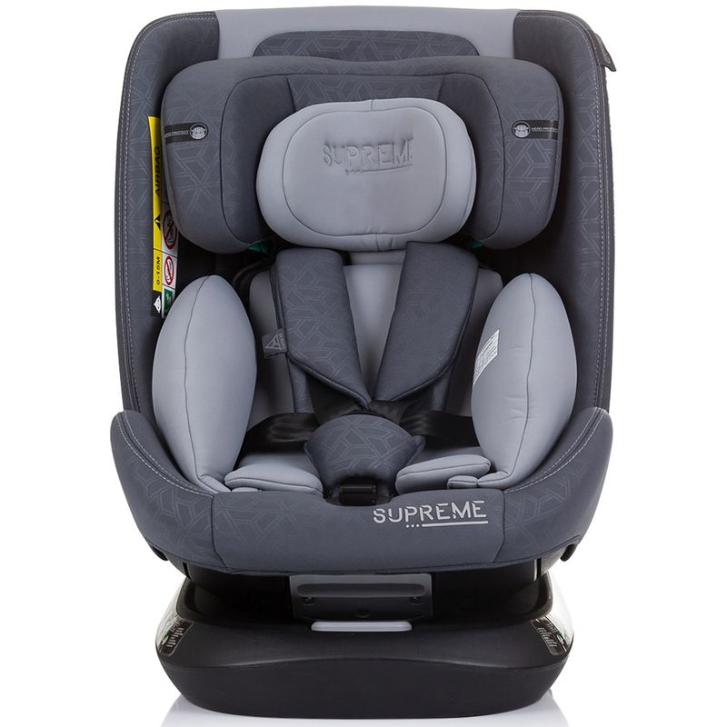 Jucarii, Copii si Bebe - Carucioare si articole de transport - Scaune auto copii - Scaun auto Chipolino Supreme I-Size 40-150 cm cu sistem Isofix granite - Infinity.ro
