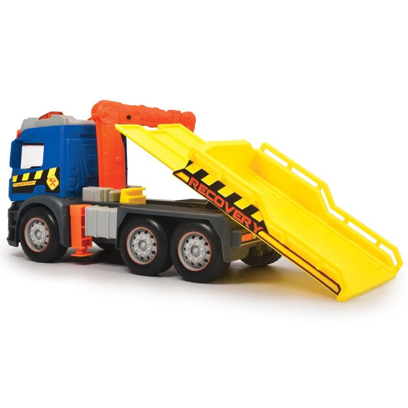 Jucarii, Copii si Bebe - Jucarii si jocuri - Jucarii bebelusi - Jucarii de tras/impins - Camion de tractare Dickie Toys Mercedes Recovery cu masinuta - Infinity.ro