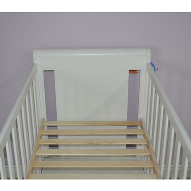 Casa si Gradina - Mobilier - Mobilier copii - Patuturi copii - Patut copii din lemn Hubners Mira 120x60 cm alb cu sertar - Infinity.ro