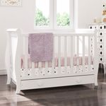 Casa si Gradina - Mobilier - Mobilier copii - Patuturi copii - Patut copii din lemn Hubners Mira 120x60 cm alb cu sertar - Infinity.ro