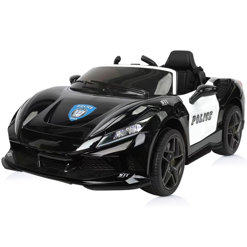 Jucarii, Copii si Bebe - Jucarii si jocuri - Jucarii de exterior - Masinute si vehicule pentru copii - Masinuta electrica Chipolino Police black - Infinity.ro