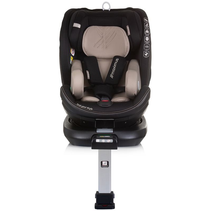 Jucarii, Copii si Bebe - Carucioare si articole de transport - Scaune auto copii - Scaun auto Chipolino Maximus I-Size 40-150 cm macadamia cu sistem Isofix - Infinity.ro