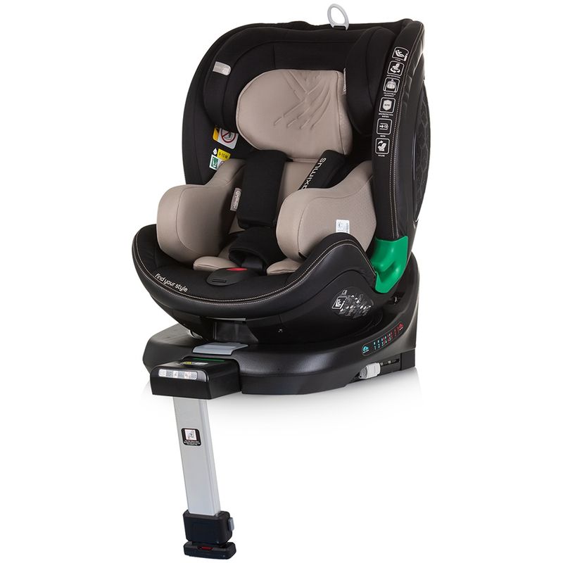 Jucarii, Copii si Bebe - Carucioare si articole de transport - Scaune auto copii - Scaun auto Chipolino Maximus I-Size 40-150 cm macadamia cu sistem Isofix - Infinity.ro