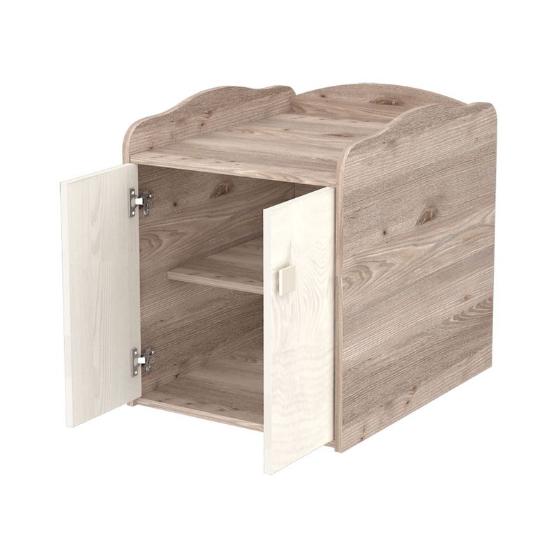 Casa si Gradina - Mobilier - Mobilier copii - Patuturi copii - Patut copii transformabil din lemn cu 2 sertare Hubners Sofia Maxi Kombi 120x70 cm crem nisip - Infinity.ro