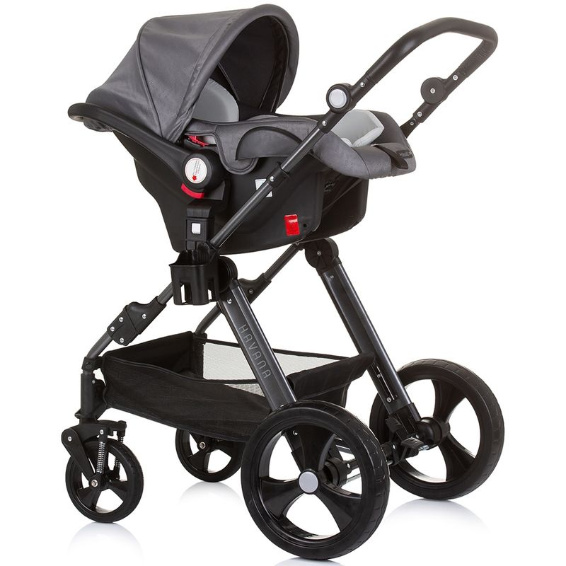 Jucarii, Copii si Bebe - Carucioare si articole de transport - Carucioare - Carucioare 3 in 1 - Carucior Chipolino Havana 3 in 1 silver grey - Infinity.ro