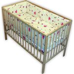 Casa si Gradina - Mobilier - Mobilier copii - Patuturi copii - Lenjerie patut Hubners Kitty Floricele 5 piese crem - Infinity.ro