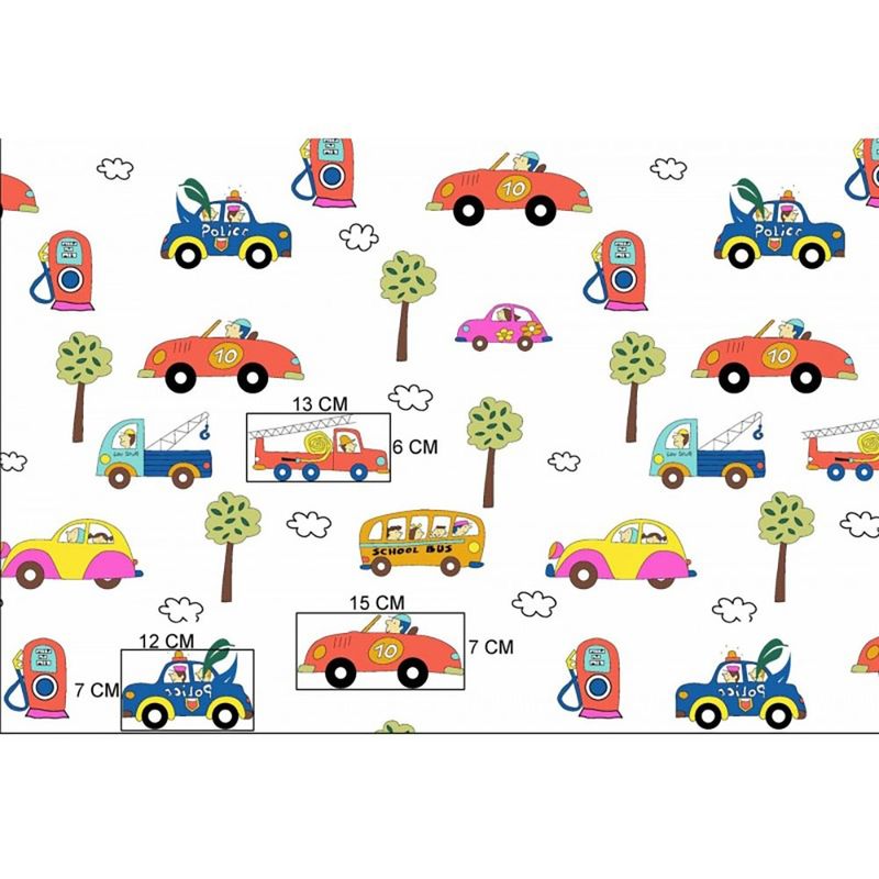 Casa si Gradina - Textile si covoare - Lenjerii de pat - Lenjerii copii - Lenjerie patut Hubners Trafic 5 piese multicolor - Infinity.ro