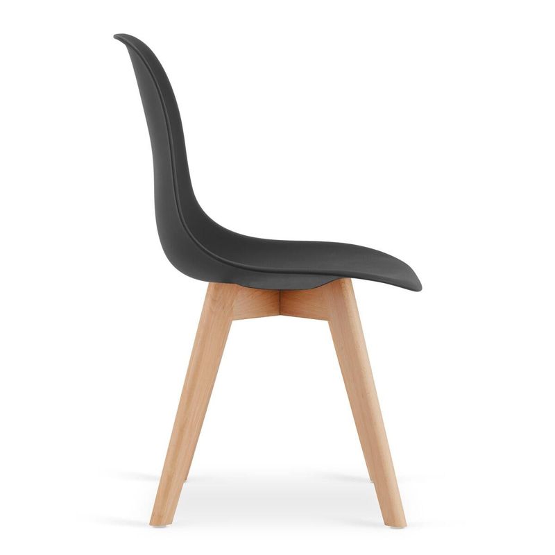 Casa si Gradina - Mobilier - Scaune si fotolii - Scaune - Scaun bucatarie/living, Mercaton, Kito, PP, lemn, negru si natur, 46x54.5x80 cm - Infinity.ro