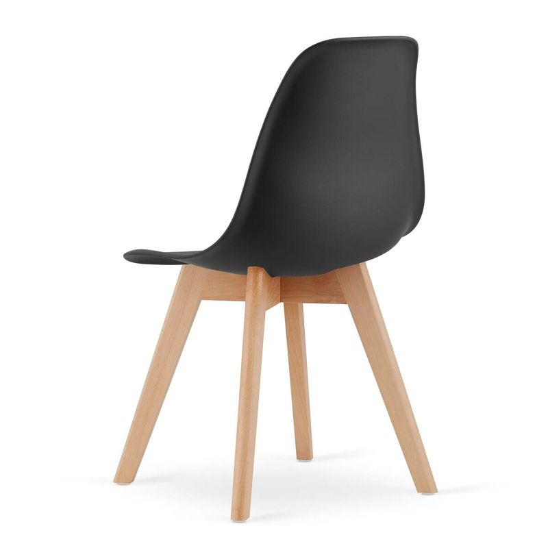 Casa si Gradina - Mobilier - Scaune si fotolii - Scaune - Scaun bucatarie/living, Mercaton, Kito, PP, lemn, negru si natur, 46x54.5x80 cm - Infinity.ro
