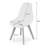 Casa si Gradina - Mobilier - Scaune si fotolii - Scaune - Scaun bucatarie/living, Mercaton, Kito, PP, lemn, negru si natur, 46x54.5x80 cm - Infinity.ro