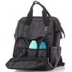 Jucarii, Copii si Bebe - Maternitate - Genti bebelusi - Gentuta de infasat Chipolino black leather - Infinity.ro