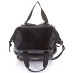 Jucarii, Copii si Bebe - Maternitate - Genti bebelusi - Gentuta de infasat Chipolino black leather - Infinity.ro