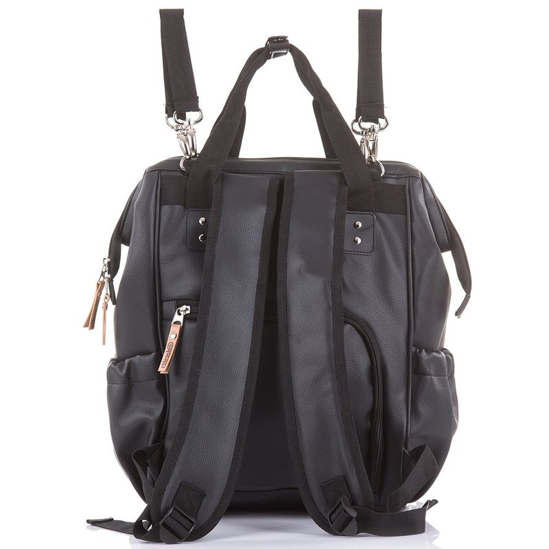 Jucarii, Copii si Bebe - Maternitate - Genti bebelusi - Gentuta de infasat Chipolino black leather - Infinity.ro
