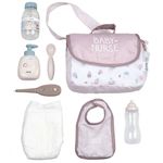 Jucarii, Copii si Bebe - Jucarii si jocuri - Papusi si accesorii - Papusi - Gentuta de infasat pentru papusa Smoby Baby Nurse Changing Bag crem cu accesorii - Infinity.ro