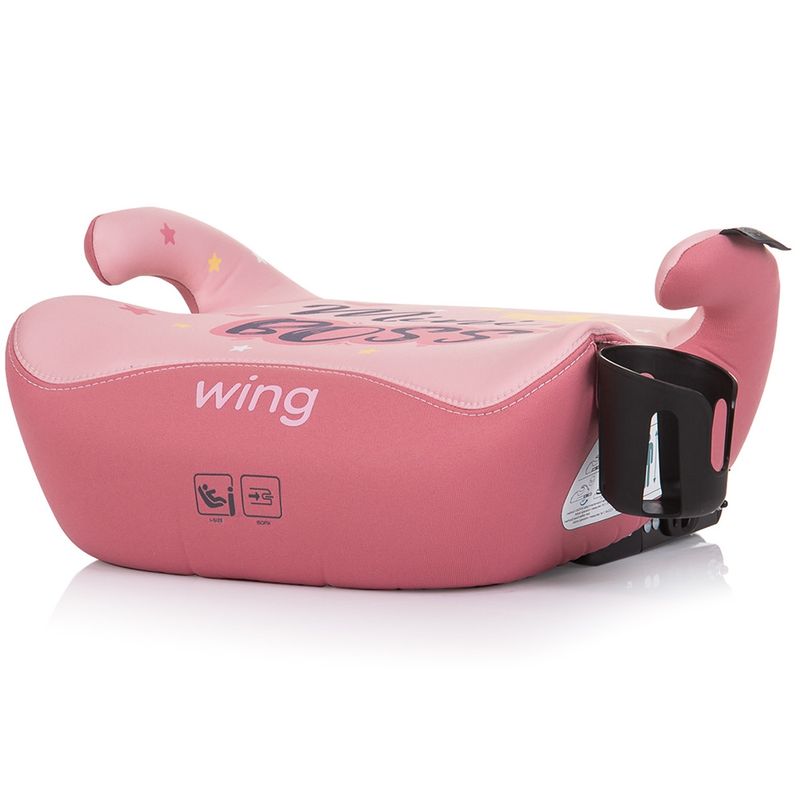 Jucarii, Copii si Bebe - Carucioare si articole de transport - Scaune auto copii - Inaltator auto Chipolino Wing I-Size 125-150 cm pink mini boss cu sistem Isofix - Infinity.ro