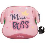 Jucarii, Copii si Bebe - Carucioare si articole de transport - Scaune auto copii - Inaltator auto Chipolino Wing I-Size 125-150 cm pink mini boss cu sistem Isofix - Infinity.ro