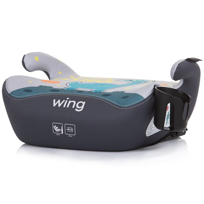Jucarii, Copii si Bebe - Carucioare si articole de transport - Scaune auto copii - Inaltator auto Chipolino Wing I-Size 125-150 cm space dino cu sistem Isofix - Infinity.ro