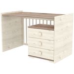 Casa si Gradina - Mobilier - Mobilier copii - Patuturi copii - Patut copii transformabil din lemn cu 5 sertare Hubners Sofia Multi Kombi 120x70 cm crem nisip - Infinity.ro