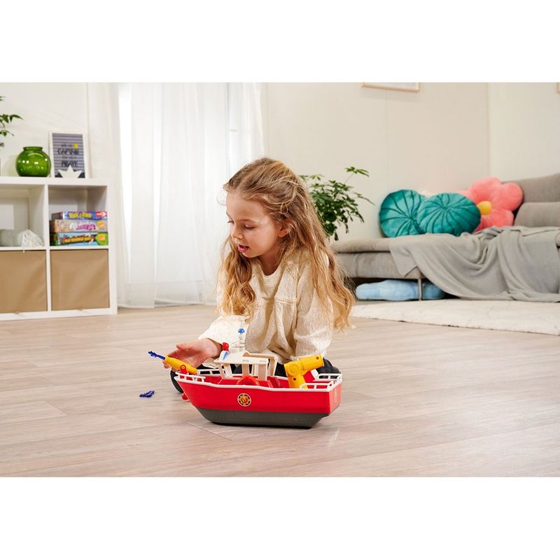 Jucarii, Copii si Bebe - Jucarii si jocuri - Figurine - Barca Simba Fireman Sam Titan Fireboat 32 cm cu figurina si accesorii - Infinity.ro