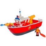 Jucarii, Copii si Bebe - Jucarii si jocuri - Figurine - Barca Simba Fireman Sam Titan Fireboat 32 cm cu figurina si accesorii - Infinity.ro