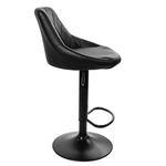 Casa si Gradina - Mobilier - Scaune si fotolii - Scaune - Scaun de bucatarie/bar, Mercaton, Kast, rotativ, piele ecologica, negru, 45.5x48.5x85-105 cm - Infinity.ro
