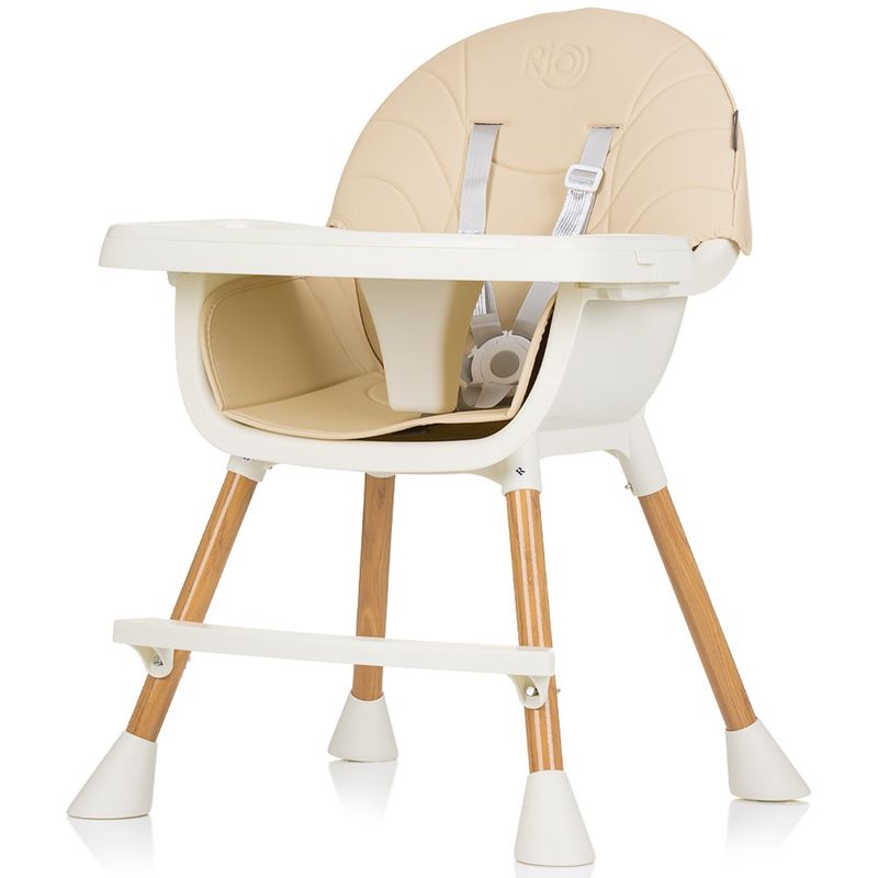 Jucarii, Copii si Bebe - Hrana si alaptare - Scaune de masa bebe - Scaun de masa Chipolino Rio 2 in 1 sand - Infinity.ro