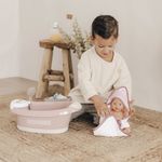 Jucarii, Copii si Bebe - Jucarii si jocuri - Papusi si accesorii - Papusi - Cadita pentru papusa Smoby Baby Nurse Baleno Bath roz cu accesorii - Infinity.ro