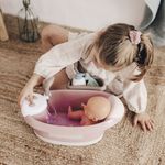 Jucarii, Copii si Bebe - Jucarii si jocuri - Papusi si accesorii - Papusi - Cadita pentru papusa Smoby Baby Nurse Baleno Bath roz cu accesorii - Infinity.ro