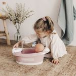 Jucarii, Copii si Bebe - Jucarii si jocuri - Papusi si accesorii - Papusi - Cadita pentru papusa Smoby Baby Nurse Baleno Bath roz cu accesorii - Infinity.ro
