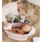 Jucarii, Copii si Bebe - Jucarii si jocuri - Papusi si accesorii - Papusi - Cadita pentru papusa Smoby Baby Nurse Baleno Bath roz cu accesorii - Infinity.ro