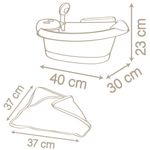 Jucarii, Copii si Bebe - Jucarii si jocuri - Papusi si accesorii - Papusi - Cadita pentru papusa Smoby Baby Nurse Baleno Bath roz cu accesorii - Infinity.ro