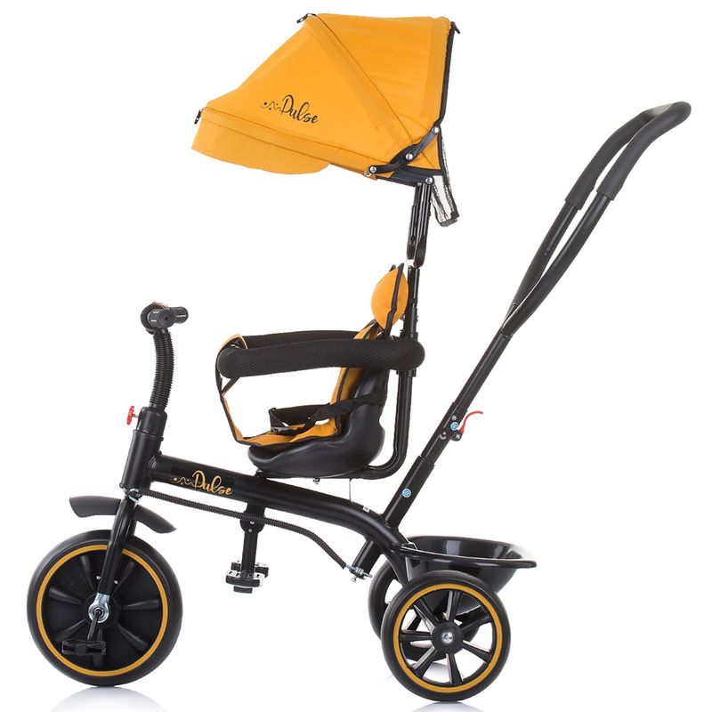 Jucarii, Copii si Bebe - Jucarii si jocuri - Jucarii de exterior - Triciclete - Tricicleta Chipolino Pulse mustard - Infinity.ro