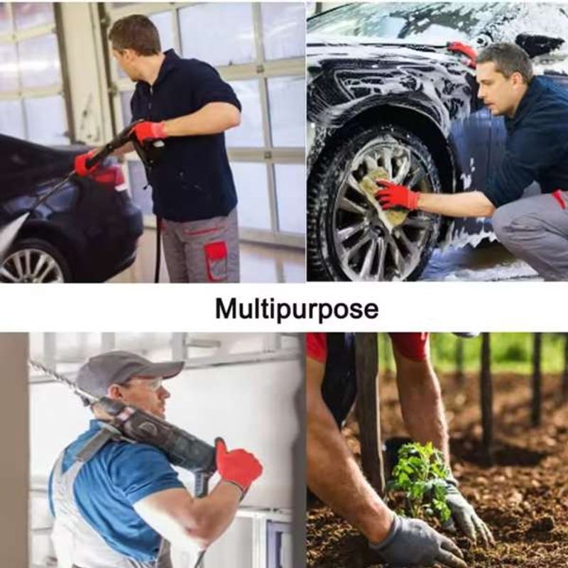 Sport si Outdoor - Echipament Sportiv - Echipamente sport copii - Protectii sport copii - Set 2 Manusi Mercaton cu Palme Acoperite din Latex Calibru 13, Respirabile, Rosu cu Negru, Marimea 9, L - Infinity.ro