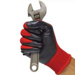 Sport si Outdoor - Echipament Sportiv - Echipamente sport copii - Protectii sport copii - Set 2 Manusi Mercaton cu Palme Acoperite din Latex Calibru 13, Respirabile, Rosu cu Negru, Marimea 9, L - Infinity.ro