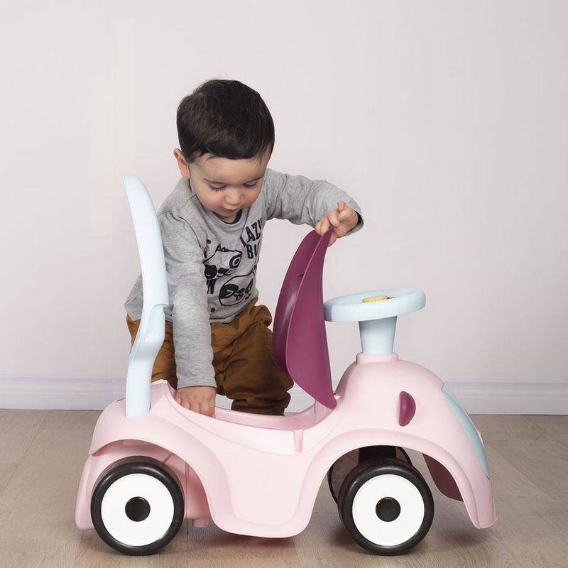 Jucarii, Copii si Bebe - Jucarii si jocuri - Jucarii bebelusi - Jucarii de tras/impins - Masinuta de impins Smoby Maestro pink - Infinity.ro