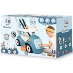 Jucarii, Copii si Bebe - Jucarii si jocuri - Jucarii bebelusi - Jucarii de tras/impins - Masinuta de impins Smoby Maestro blue - Infinity.ro