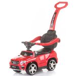 Jucarii, Copii si Bebe - Jucarii si jocuri - Jucarii bebelusi - Jucarii de tras/impins - Masinuta de impins cu copertina Chipolino Mercedes Benz GL63 AMG red - Infinity.ro