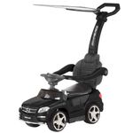Jucarii, Copii si Bebe - Jucarii si jocuri - Jucarii bebelusi - Jucarii de tras/impins - Masinuta de impins cu copertina Chipolino Mercedes Benz GL63 AMG black - Infinity.ro