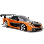 Jucarii, Copii si Bebe - Jucarii si jocuri - Jucarii bebelusi - Jucarii de tras/impins - Masina Jada Toys Fast and Furious Mazda RX-7 Drift cu anvelope si telecomanda - Infinity.ro
