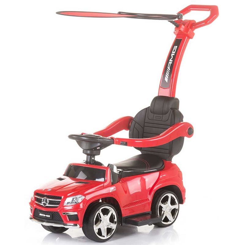 Jucarii, Copii si Bebe - Jucarii si jocuri - Jucarii bebelusi - Jucarii de tras/impins - Masinuta de impins cu copertina Chipolino Mercedes Benz GL63 AMG red - Infinity.ro