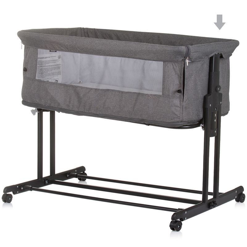 Casa si Gradina - Mobilier - Mobilier copii - Patuturi copii - Patut co-sleeper si tarc Chipolino Zen granite - Infinity.ro