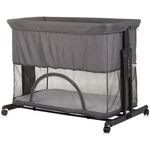 Casa si Gradina - Mobilier - Mobilier copii - Patuturi copii - Patut co-sleeper si tarc Chipolino Zen granite - Infinity.ro