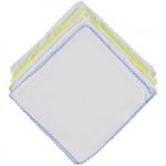 Jucarii, Copii si Bebe - Igiena si ingrijire - Baia bebelusului - Prosoape si halate de baie copii - Set 10 batistute BabyJem din bumbac pentru copii 20x20 cm - Infinity.ro