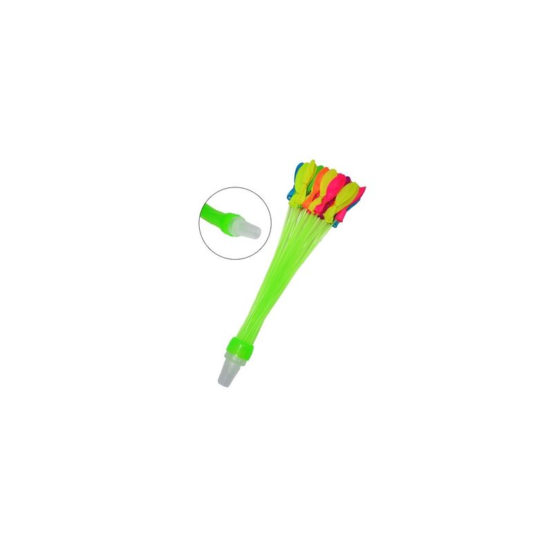 Jucarii, Copii si Bebe - Jucarii si jocuri - Jucarii & jocuri educative - Jucarii interactive - Set 37 baloane multicolore pentru apa, cu sistem de umplere de la robinet, 14899 - Infinity.ro