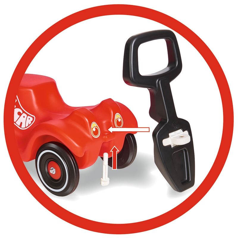 Jucarii, Copii si Bebe - Jucarii si jocuri - Jucarii bebelusi - Jucarii de tras/impins - Maner si spatar pentru masinuta de impins Big Bobby Car Walker 2 in 1 - Infinity.ro