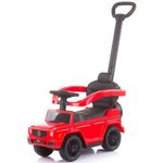 Jucarii, Copii si Bebe - Jucarii si jocuri - Jucarii bebelusi - Jucarii de tras/impins - Masinuta de impins Chipolino Mercedes G350 red cu maner si copertina - Infinity.ro