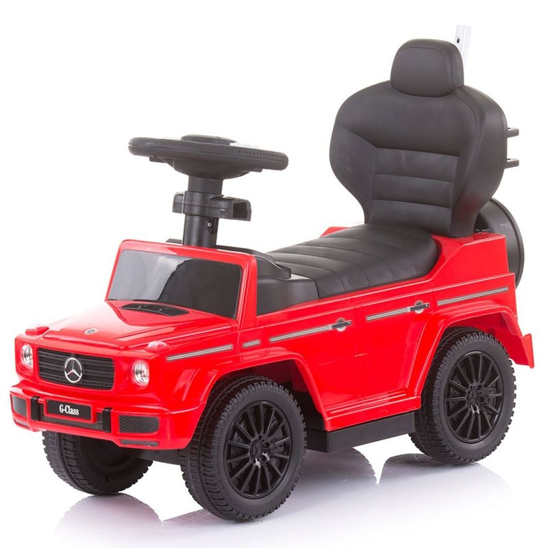 Jucarii, Copii si Bebe - Jucarii si jocuri - Jucarii bebelusi - Jucarii de tras/impins - Masinuta de impins Chipolino Mercedes G350 red cu maner si copertina - Infinity.ro
