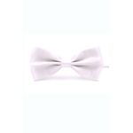 Fashion, accesorii si bijuterii - Barbati - Accesorii barbati - Cravate si papioane barbati - Papion cu aspect matasos, 12 x 7 cm, White, PAP-WHITE - Infinity.ro