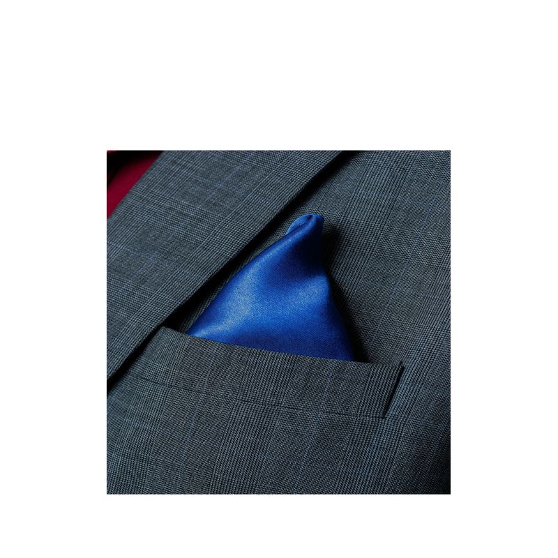 Fashion, accesorii si bijuterii - Barbati - Accesorii barbati - Cravate si papioane barbati - Batista de buzunar pentru sacou, cu aspect matasos, 21 x 21 cm, Dark Blue - Infinity.ro